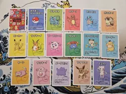 Pokemon Center Japan Old Maid Babanuki Card Pikachu Charmander Mew Squirtle x17 - Image 1