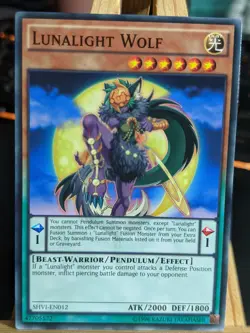 Lunalight Wolf SHVI-EN012 LP Yugioh Cards - Image 1