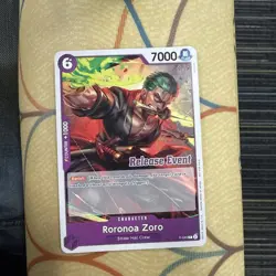 One Piece Card Game Zoro P-045 ST-15-ST-20 Release Event Pack Promo - Image 1