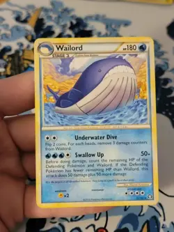 Wailord Rare Triumphant 31/102 LP/NM Pokemon Card - Image 1