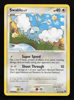 Swablu 86/106 Diamond & Pearl Great Encounters Pokemon Card - Image 1