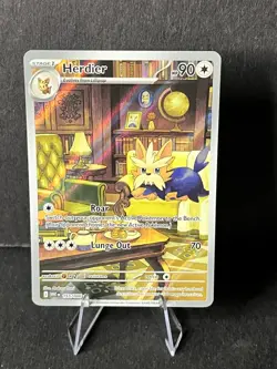 Pokemon TCG Herdier White Flare Illustration Rare Card 155/086 - Image 2