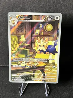 Pokemon TCG Herdier White Flare Illustration Rare Card 155/086 - Image 4