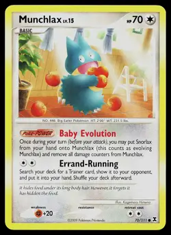Pokemon Card - Munchlax Rising Rivals 70/111 Common - Image 1