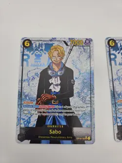 Lot (2) Sabo Alt Art ENGLISH SEC OP13-120 One Piece Carrying On His Will Card NM - Image 3