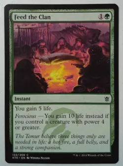 Feed the Clan *Common* Magic MtG x1 Khans of Tarkir SP - Image 1