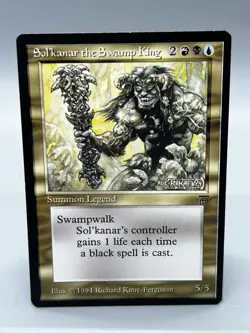 Sol’kanar The Swamp King Legends Mtg Magic The Gathering LP Excellent - Image 1