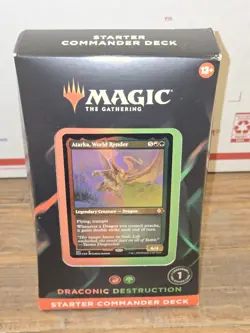 Magic: The Gathering Starter Commander Deck - Draconic Destruction (Red-Green) - Image 1