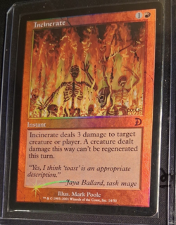 Incinerate - Deckmasters - Foil MTG LP - Image 1