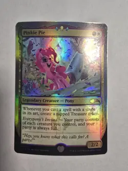 MTG Magic the Gathering Pinkie Pie Secret Lair Drop Series FOIL - Image 1
