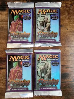 2x MTG ?Vintage Booster Packs ?Mercadian Masques ?Both Diff Art ?1999 Magic Box - Image 1
