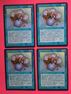 Magic the Gathering MTG Ice Age ZUR'S WEIRDING X 4 (2 LP/EX & 2 MP) RARE 1995! - Image 1