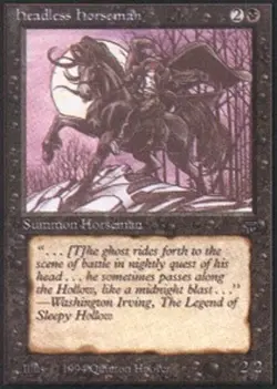 1 x Headless Horseman - Legends - Heavy Play - MTG - Image 1