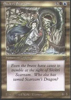 1 x Sivitri Scarzam - Legends - Moderate Play - MTG - Image 1