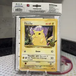 Pokemon TCG Pikachu Collector's Binder 25th Anniversary w/ Jumbo Promo -misprint - Image 2