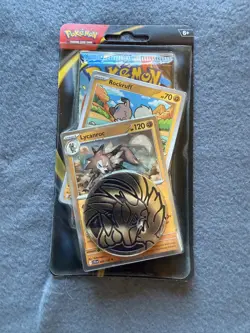 Pokemon TCG Mega Evolution Checklane Blister Pack Rockruff & Lycanroc Promo - Image 1