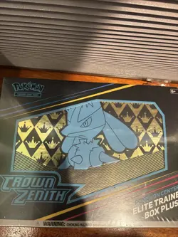 Pokemon Center ETB Plus Crown Zenith New Sealed - Image 1