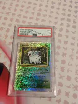 Pokemon Legendary Collection Reverse Holo Nidoran 82/110 PSA 8 - Image 1