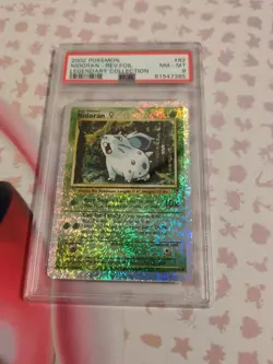 Pokemon Legendary Collection Reverse Holo Nidoran 82/110 PSA 8 - Image 2