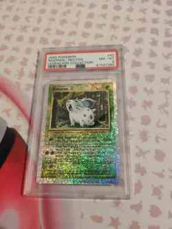 Pokemon Legendary Collection Reverse Holo Nidoran 82/110 PSA 8 - Image 3
