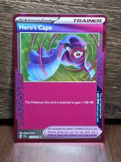 Pokemon TCG - Hero's Cape - Temporal Forces 152/162 Ace Spec Holo NM - Image 1