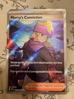 Morty's Conviction - 201/162 Temporal Forces (Pokemon) Full Art Ultra Rare - Image 1