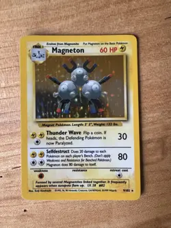 Magneton Base Set 2 9/102 - 1999 WOTC Rare Vintage Holo Pokemon TCG - Image 1