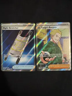 Pokemon Mega Evolution - Night Stretcher & Lt. Surges Bargain Full Art UR Set - Image 1