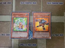 YUGIOH NEO-SPACIAN GRAND MOLE DP06 RARE + CHRYSALIS MOLE TAEV 1ST COMMON NM - Image 1