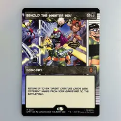 Behold The Sinister Six! 0221 Mythic Borderless Marvel Spider-Man Magic MTG Card - Image 1