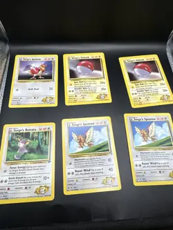 Lt Surge Pokemon Gym Heroes Challenge Lot 6 Cards - Image 1