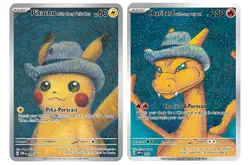 Pikachu With Grey Felt Hat Metal Pokemon Card Collectible Gift/Display - Image 3