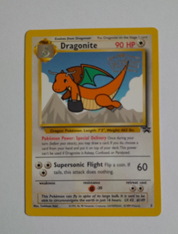 Vintage Pokemon Dragonite Black Star Promo No 5 Card World Championship 2000 - Image 2