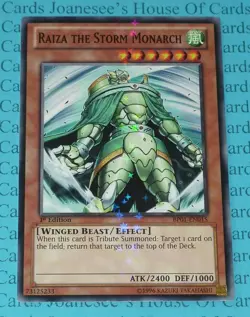 Raiza the Storm Monarch BP01-EN015 Starfoil Rare Yu-Gi-Oh Card 1st Edition New - Image 1