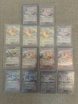 Eevee ex Prismatic Evolutions Pokemon Cards - Lot of 14 Double Rare - Image 1