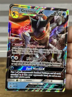 Greninja GX SM197 Holo Black Star Promo Pokemon Card TCG - Image 3