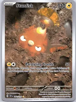 Stunfisk 202/191 SV08: Surging Sparks - Pokemon Card - NM - Image 1