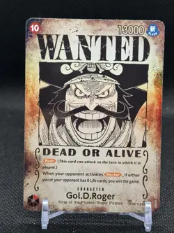 One Piece Gol D Roger OP09-118 SEC SP Card Wanted Carrying on His Will English - Image 1