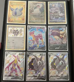 Pokemon 9 Card Lot Gold Shiny Vault V Trainer Gallery Toxtricity NM SNORLAX USA - Image 1