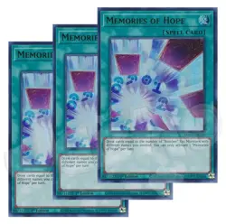 Yugioh Memories of Hope x 3 - 1st Edition Ultra Rare NM - Free Holographic Card - Image 1
