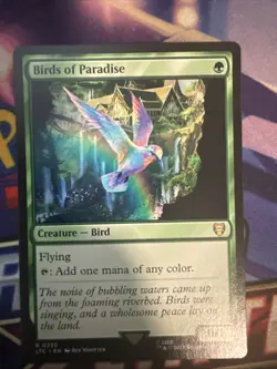 Birds of Paradise 0235 Non Foil Rare LOTR Commander MTG Near Mint - Image 1