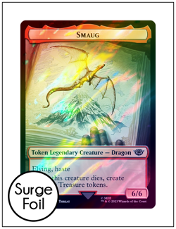 1x Smaug Token, Surge Foil, Magic MTG NM - Image 1