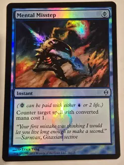 Mental Misstep - FOIL - New Phyrexia - Near Mint MTG - Image 1