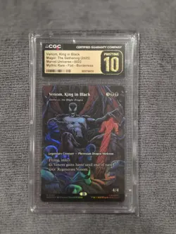 Magic the Gathering Venom, King in Black (Borderless) FOIL #22 CGC 10 Pristine - Image 1