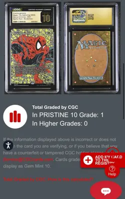 Arachnogenesis (Borderless) 0031 - Spider-Man - MTG CGC Pristine 10 Pop 1 🔥 - Image 2