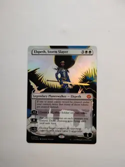 Elspeth, Storm Slayer (Borderless) Tarkir: Dragonstorm Foil - Image 1