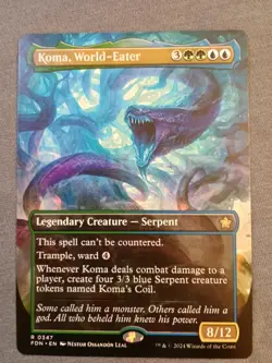 Koma, World-Eater (Borderless) Foundations Regular NM R 0347 - Image 1
