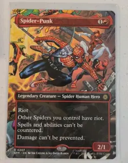 Spider-Punk #0207 (Borderless) MTG Marvel's Spider-Man Regular - Pack Fresh NM - Image 1
