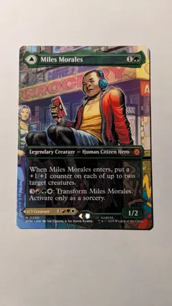 Miles Morales 0200 Borderless NON Foil Marvel’s Ultimate Spider-Man SPM MTG - Image 1