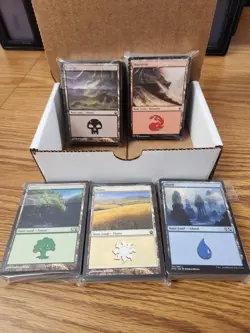 250 Basic Lands MTG - 50 of Each Color! Magic The Gathering Bulk Lot Set Mana - Image 1